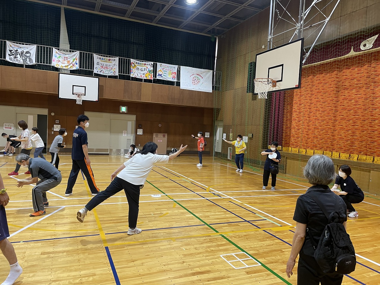 一般社団法人三重県聴覚障害者協会　スポーツ交流会（フライングディスク、スラローム）　6/18（日）-3