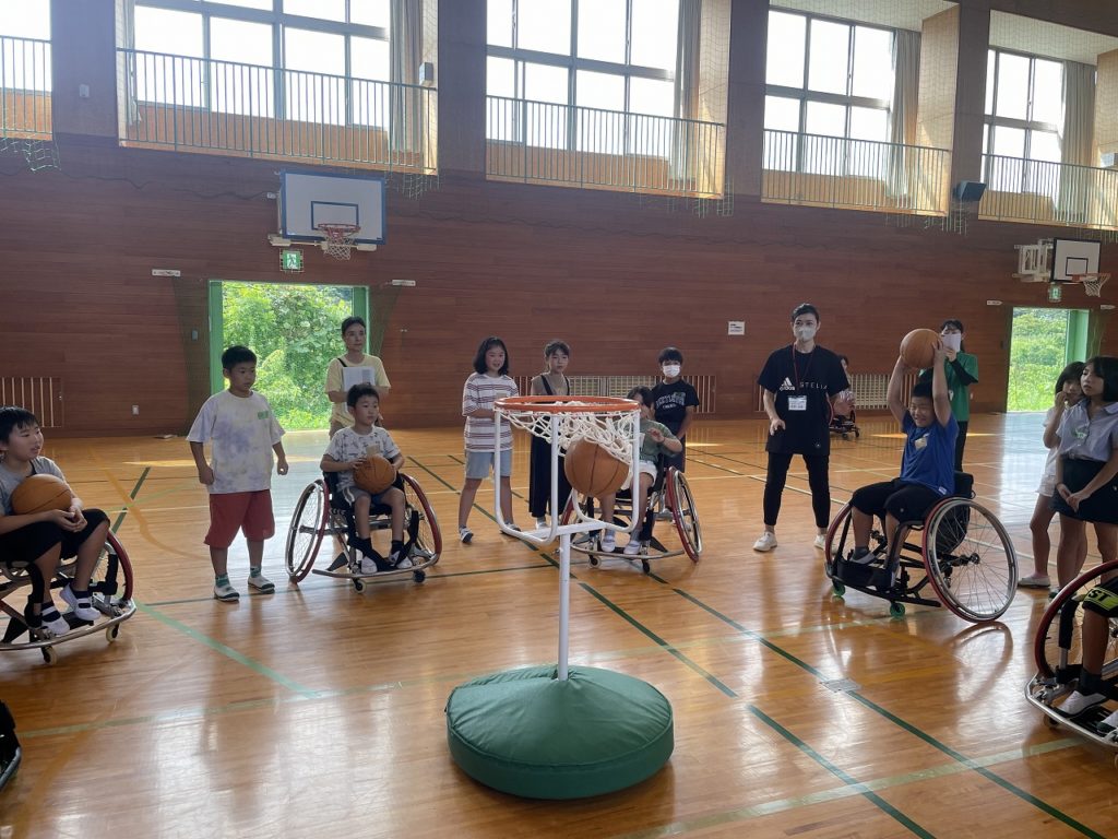 御浜町立御浜小学校福祉体験（車いすツインバスケットボール、ボッチャ体験）　9/14（木）-4