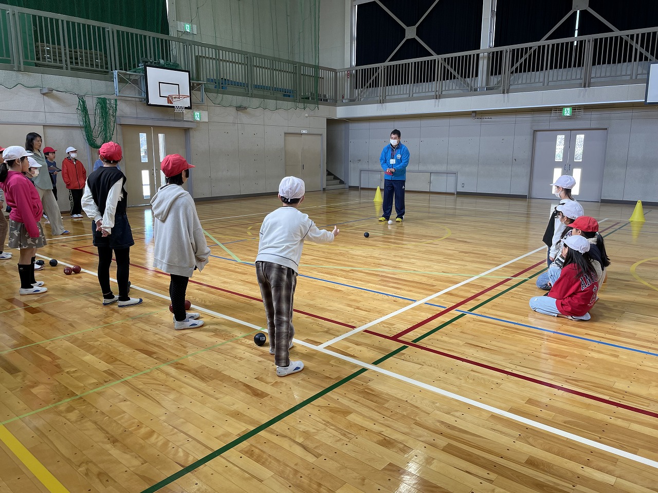 松阪市立大河内小学校 3・4年生　ボッチャ体験教室　11/21（火）