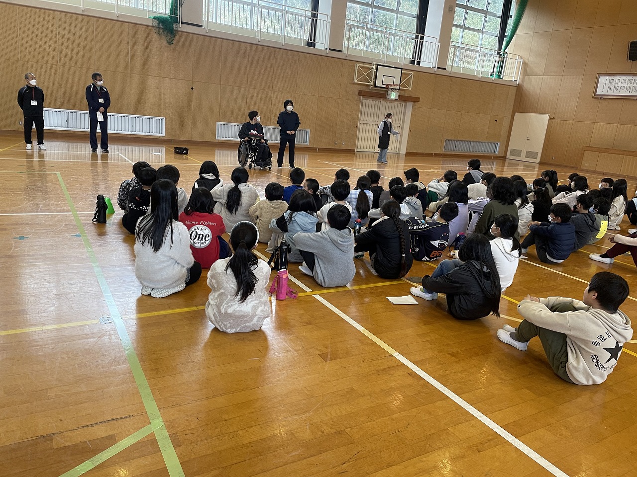 伊賀市立青山小学校 4年生　ボッチャ体験教室　2/19（月）