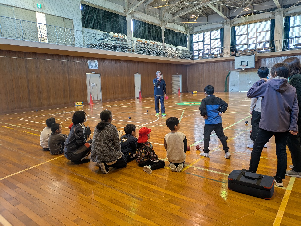 三重県特別支援教育研究会久居東中学校区特別支援学級ボッチャ体験教室　11/26（水）