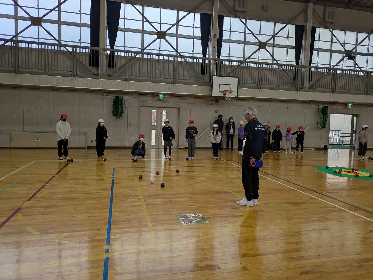 松阪市立大河内小学校 3・4年生　ボッチャ体験教室　12/8（月）