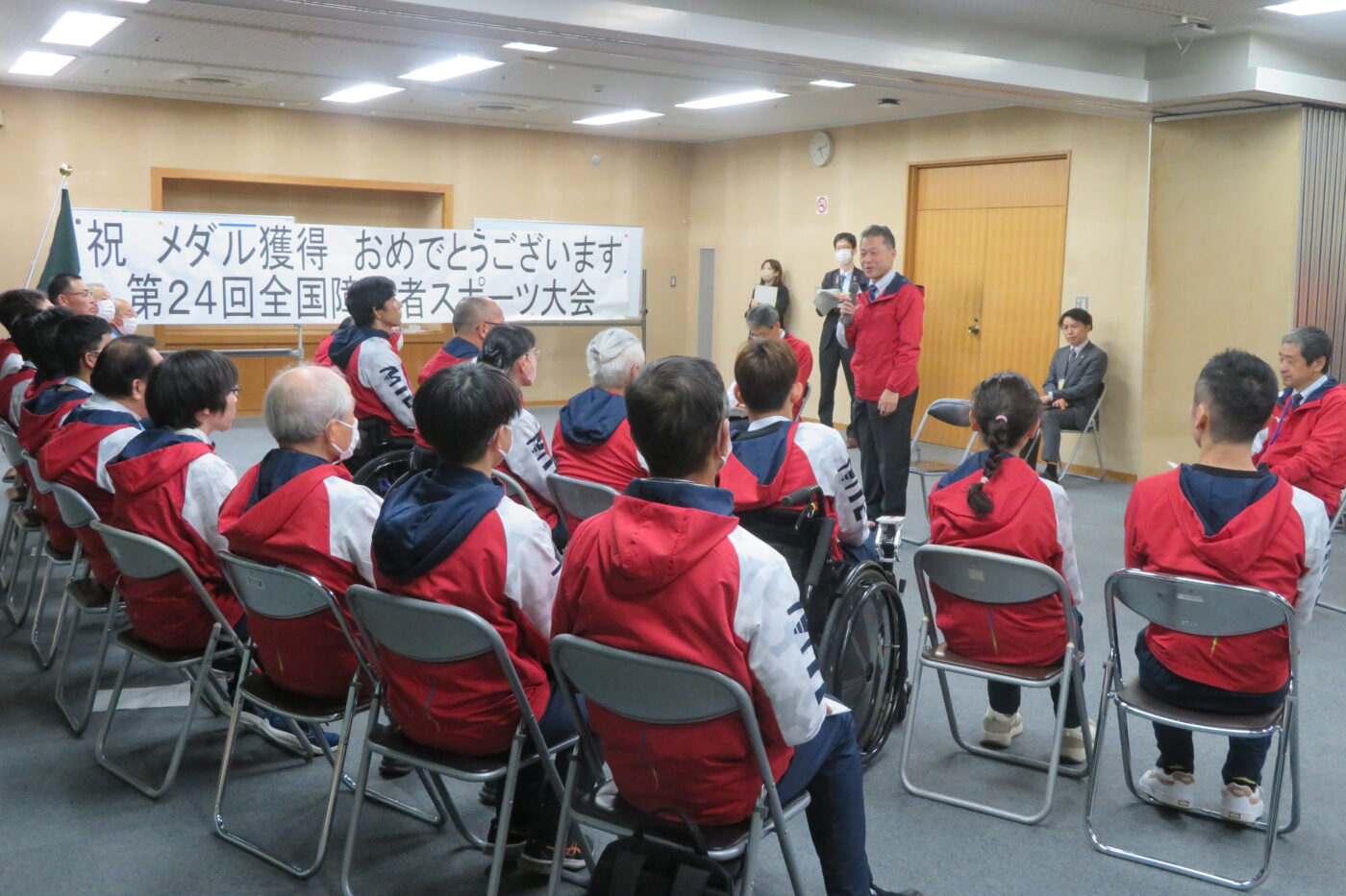 第24回全国障害者スポーツ大会「わたSHIGA輝く障スポ2025」知事表敬訪問　12/11（水）